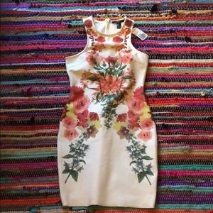 Floral bodycon dress